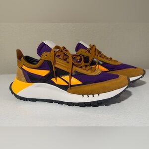 Reebok Men's Purple, Orange, and Brown Sneakers